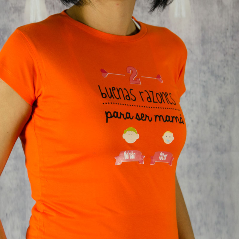 Regalos personalizados: Camisetas personalizadas: Camiseta razones para ser mamá