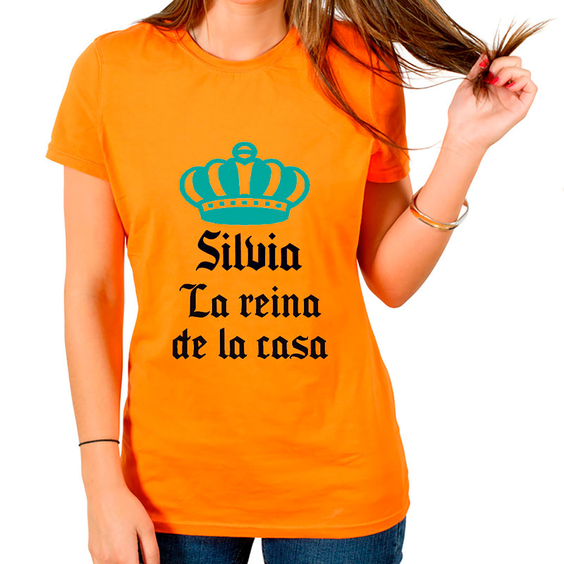 Regalos personalizados: Camisetas personalizadas: Camiseta reina de la casa personalizada