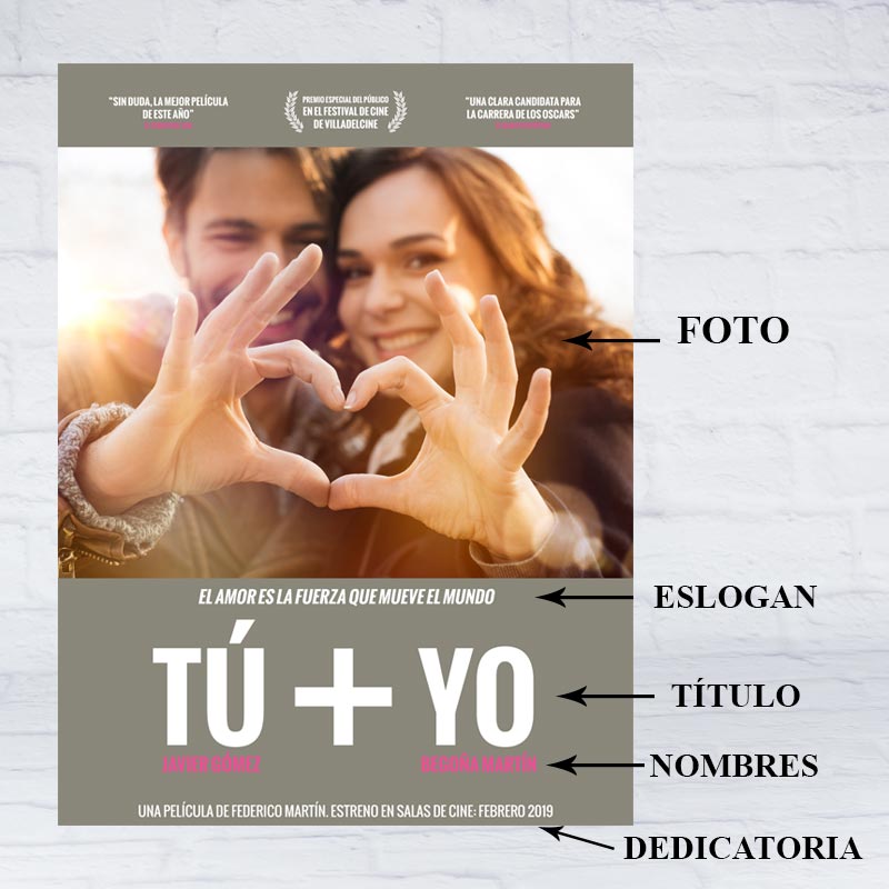 Regalos personalizados: Diseño y decoración: Cartel de película personalizado