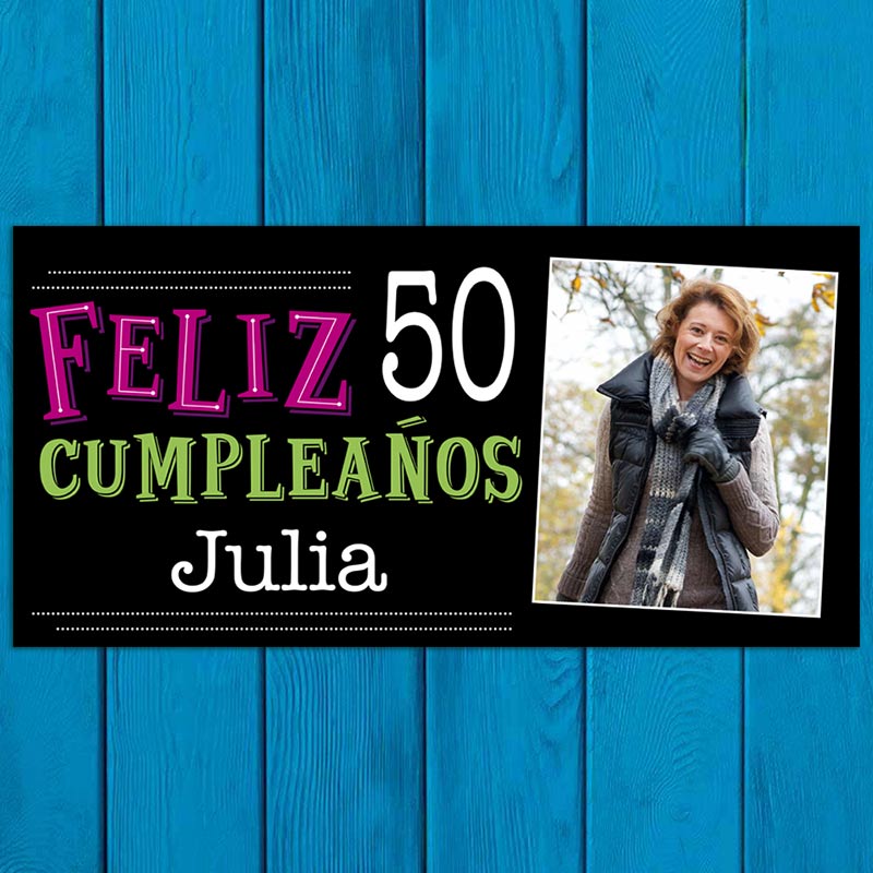 Comprar Pancarta cumpleaños personalizable 