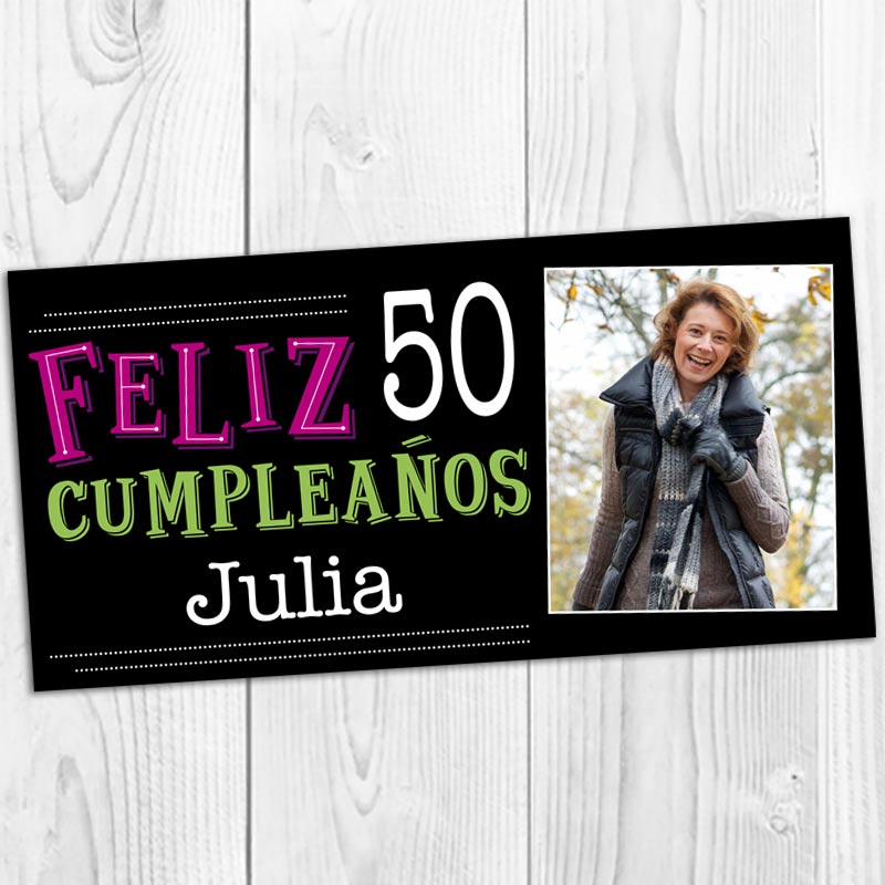 Cartel personalizado para cumpleaños