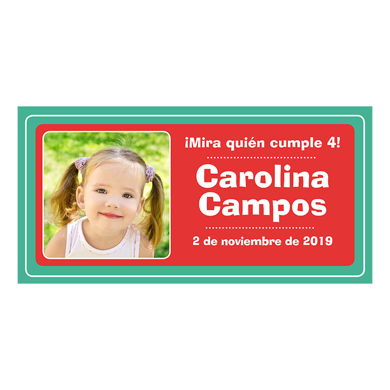 Regalos personalizados: Lienzos personalizados: Cartel personalizado para cumpleaños