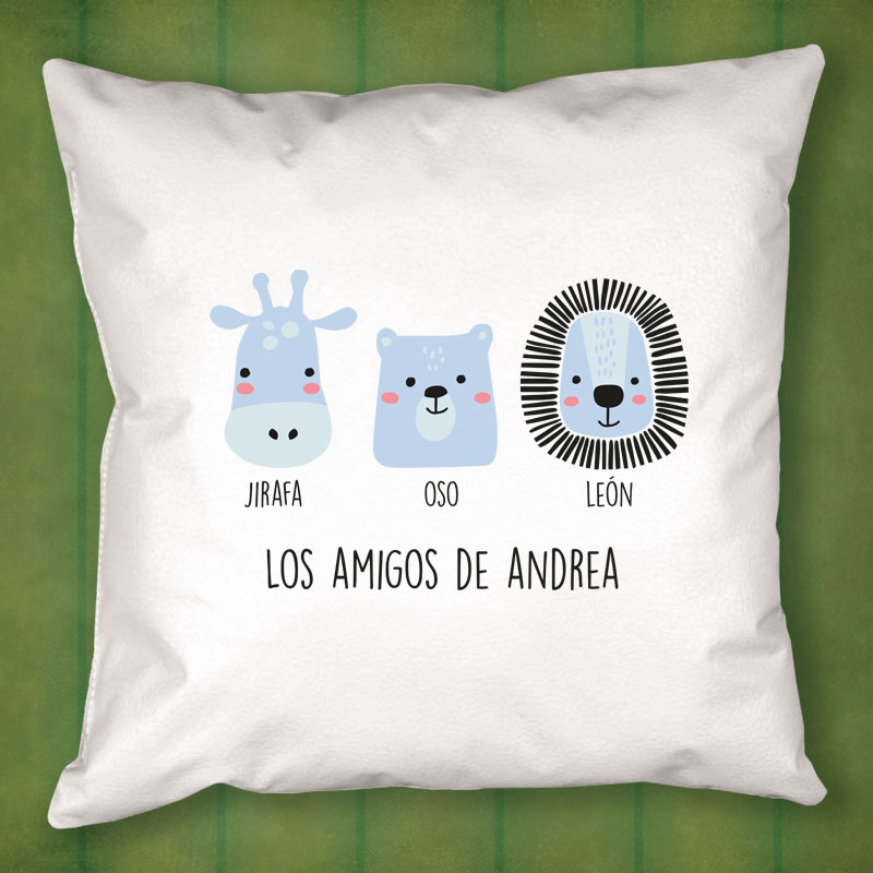 Regalos personalizados: Diseño y decoración: Cojín animalitos personalizado