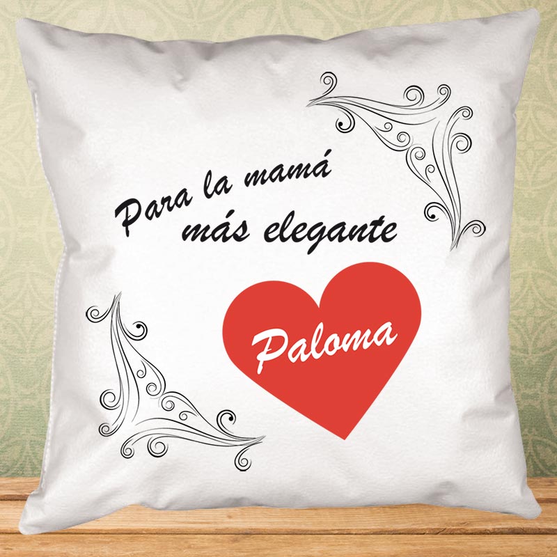 Regalos personalizados: Diseño y decoración: Cojín corazón personalizado