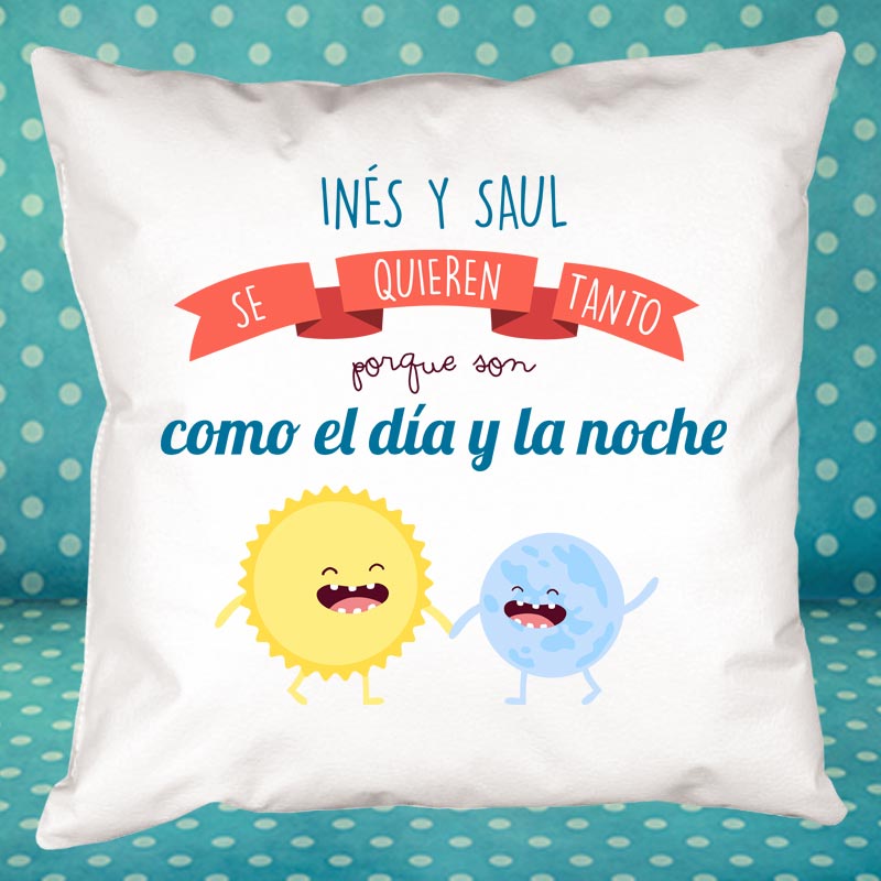 Regalos personalizados: Diseño y decoración: Cojín divertido para enamorados