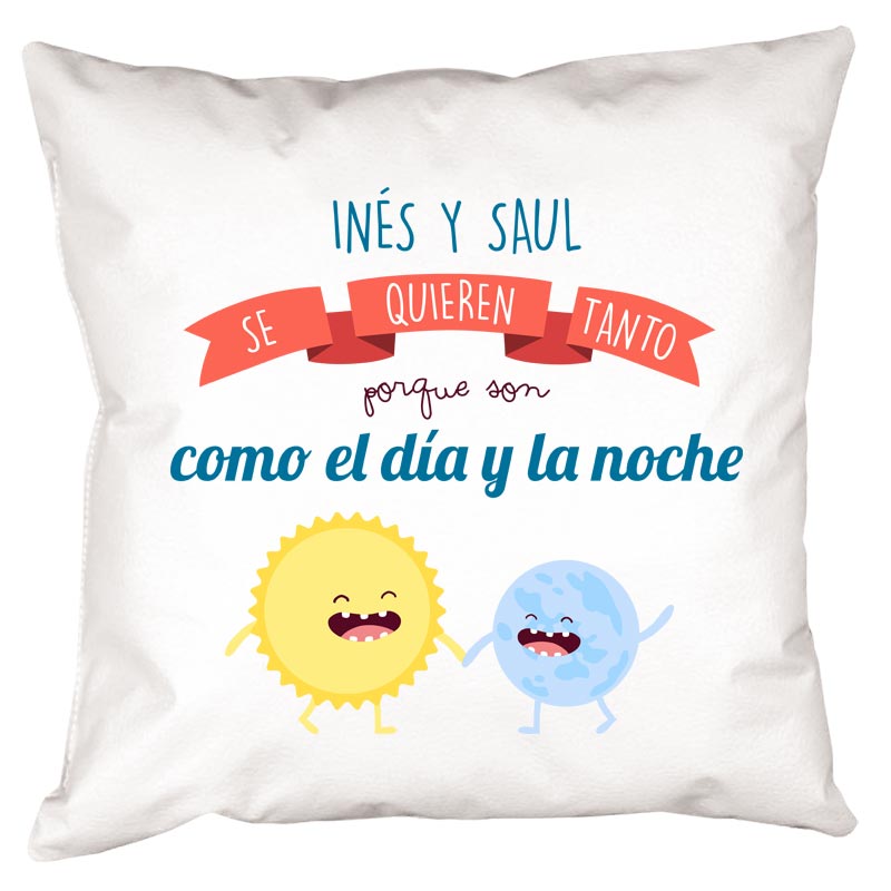 Regalos personalizados: Diseño y decoración: Cojín divertido para enamorados