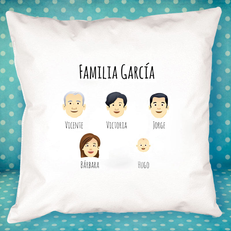 Regalos personalizados: Diseño y decoración: Cojín familia avatares