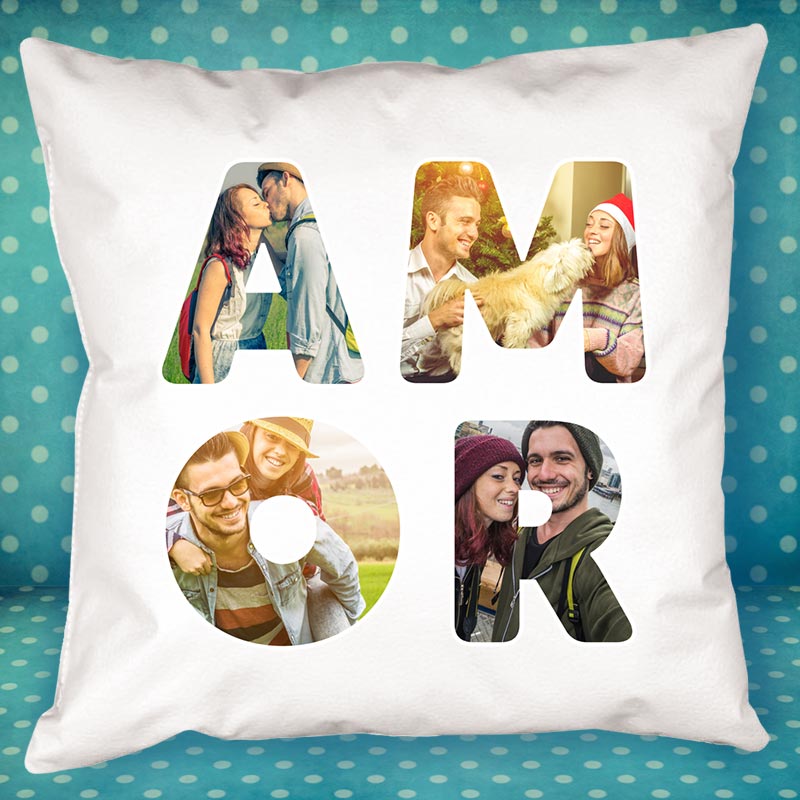 Regalos personalizados: Diseño y decoración: Cojín personalizado AMOR personalizado