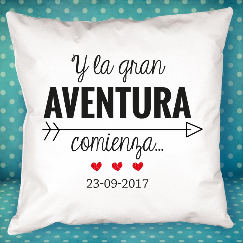 Regalos personalizados: Diseño y decoración: Cojín personalizado BODA