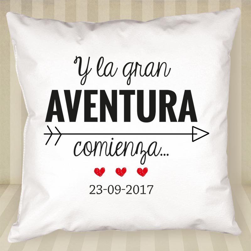 Regalos personalizados: Diseño y decoración: Cojín personalizado BODA