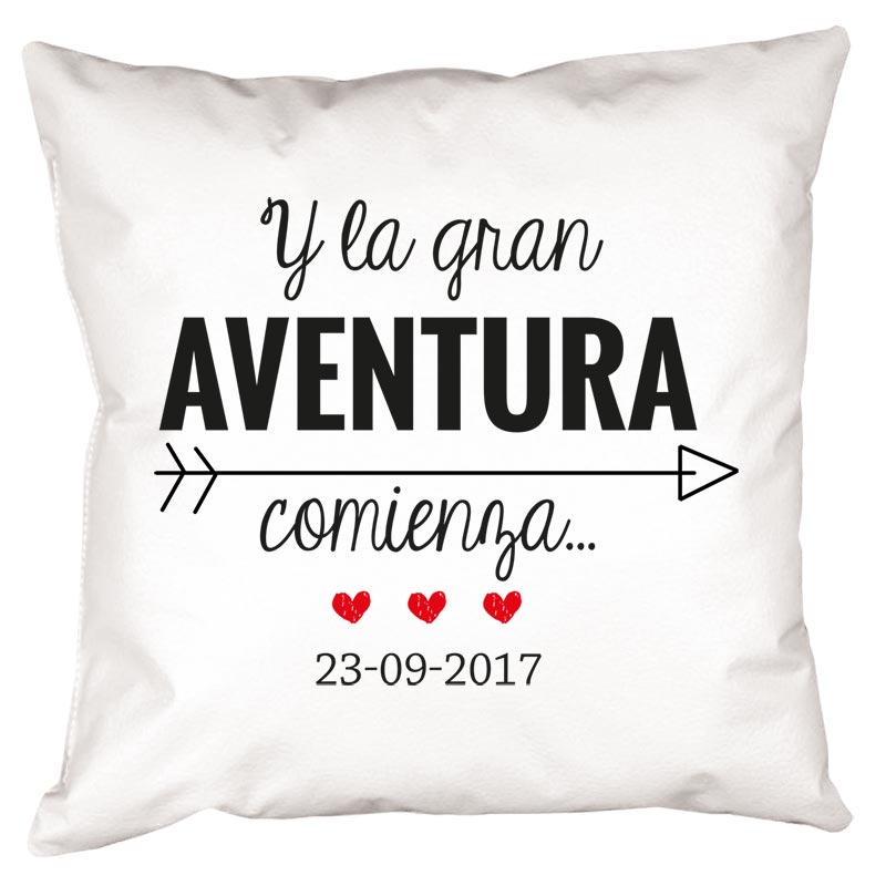 Regalos personalizados: Diseño y decoración: Cojín personalizado BODA