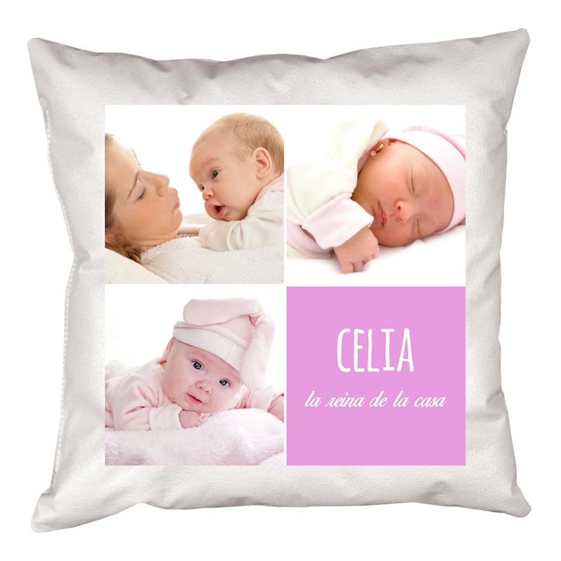 Regalos personalizados: Diseño y decoración: Cojín personalizado con fotos