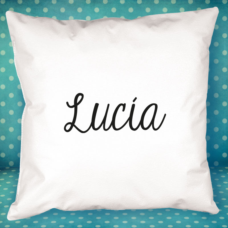 Regalos personalizados: Diseño y decoración: Cojín personalizado con nombre