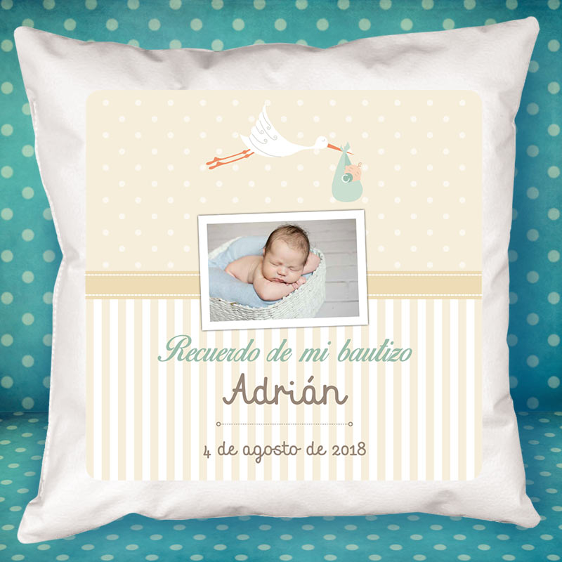 Regalos personalizados: Diseño y decoración: Cojín personalizado especial bautizo