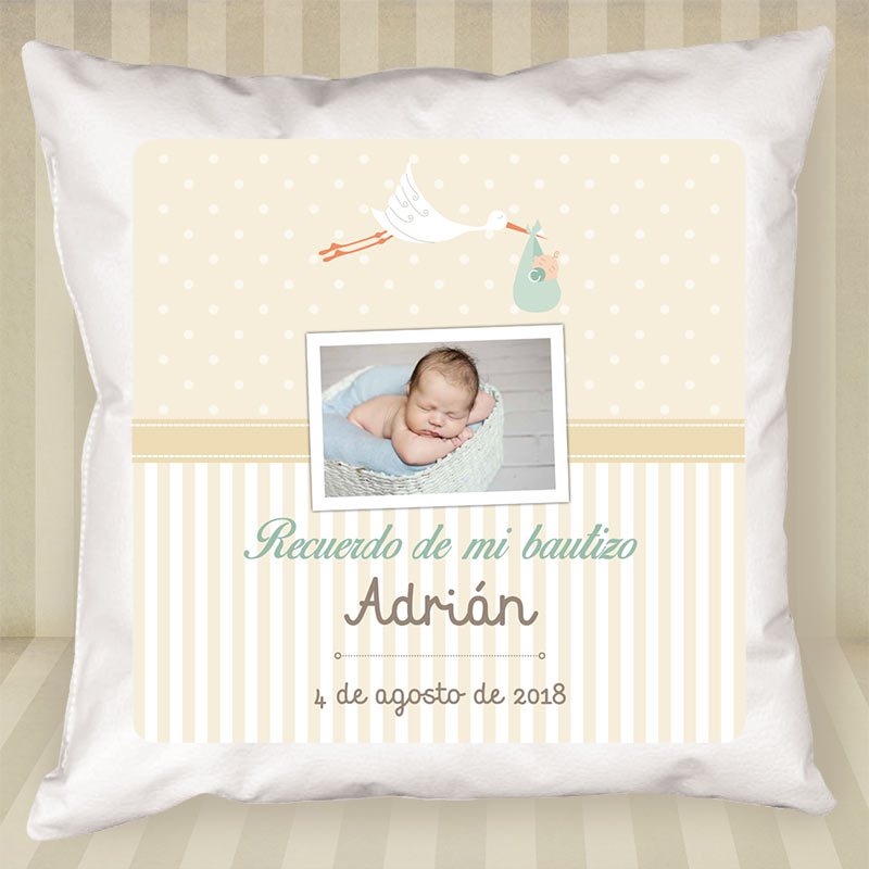 Regalos personalizados: Diseño y decoración: Cojín personalizado especial bautizo