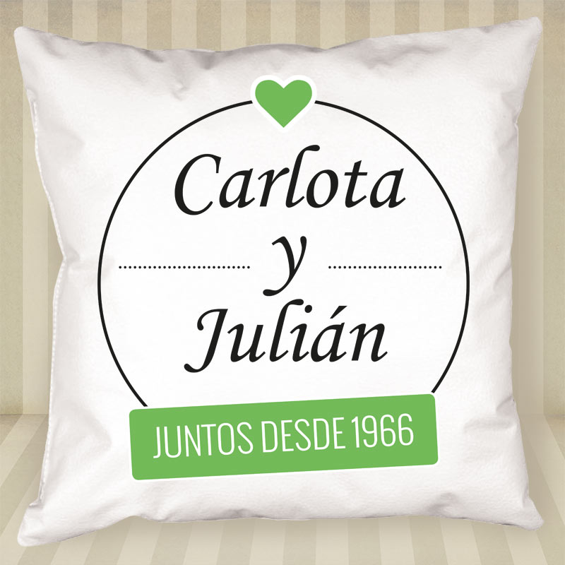 Regalos personalizados: Diseño y decoración: Cojín personalizado juntos desde... 