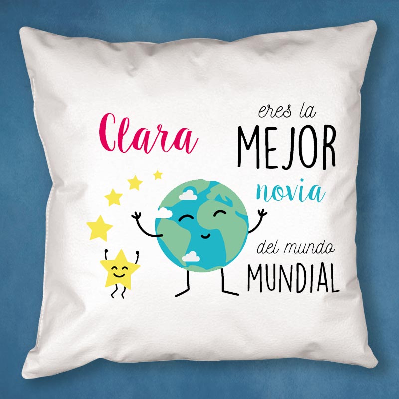 Regalos personalizados: Diseño y decoración: Cojín personalizado la mejor del mundo