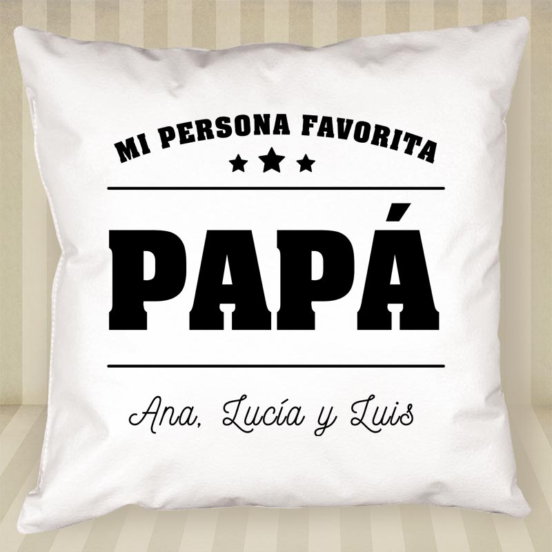 Regalos personalizados: Diseño y decoración: Cojín personalizado Mi persona favorita