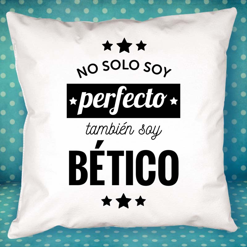 Regalos personalizados: Diseño y decoración: Cojín personalizado 'No solo soy perfecto'