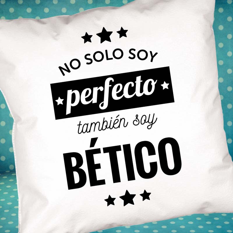 Regalos personalizados: Diseño y decoración: Cojín personalizado 'No solo soy perfecto'