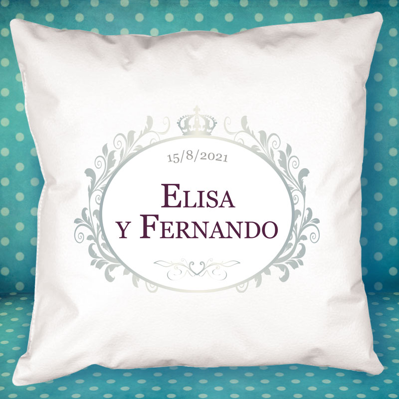 Regalos personalizados: Diseño y decoración: Cojín personalizado para Boda