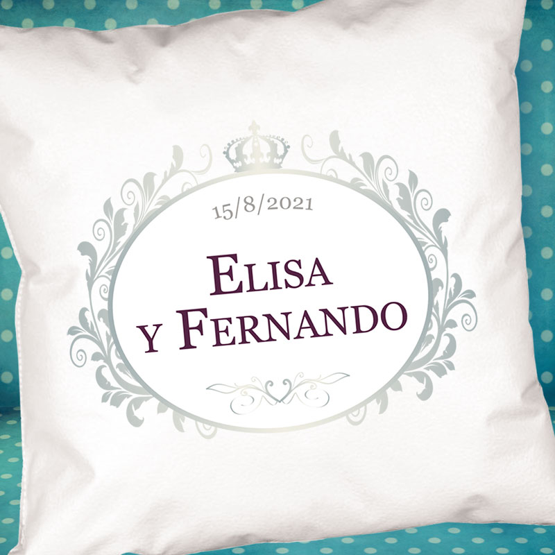 Regalos personalizados: Diseño y decoración: Cojín personalizado para Boda