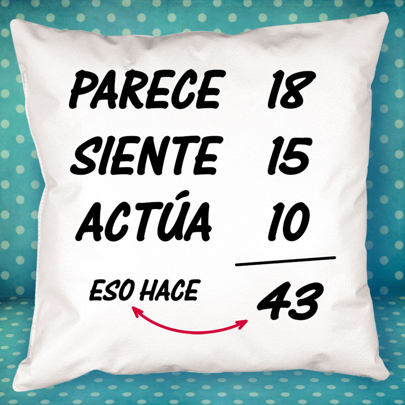 Regalos personalizados: Diseño y decoración: Cojín personalizado para cumpleaños