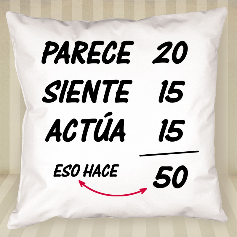 Regalos personalizados: Diseño y decoración: Cojín personalizado para cumpleaños