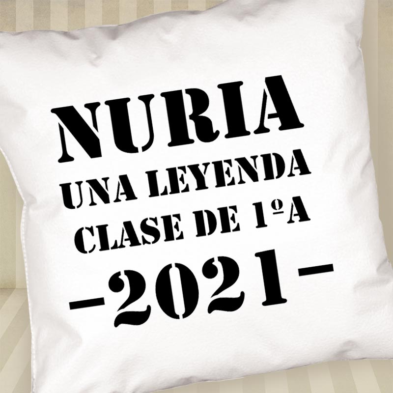 Regalos personalizados: Diseño y decoración: Cojín personalizado 'Una leyenda' para profesores