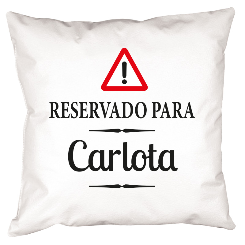 Regalos personalizados: Diseño y decoración: Cojín Reservado personalizado