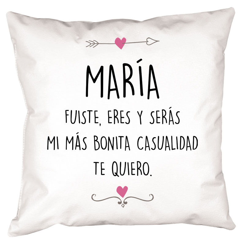 Regalos personalizados: Diseño y decoración: Cojín romántico personalizado