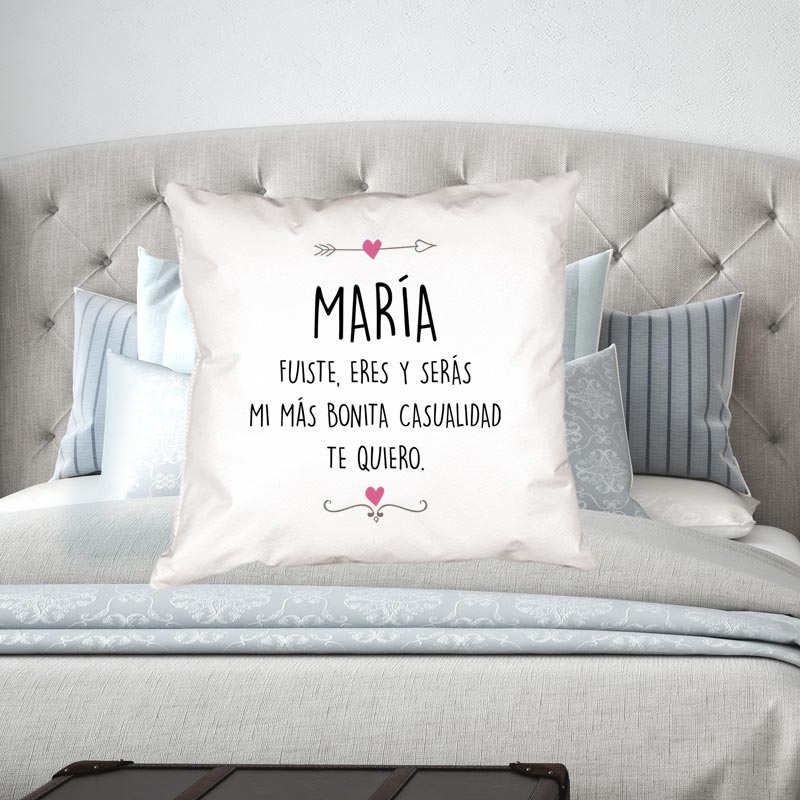 Regalos personalizados: Diseño y decoración: Cojín romántico personalizado