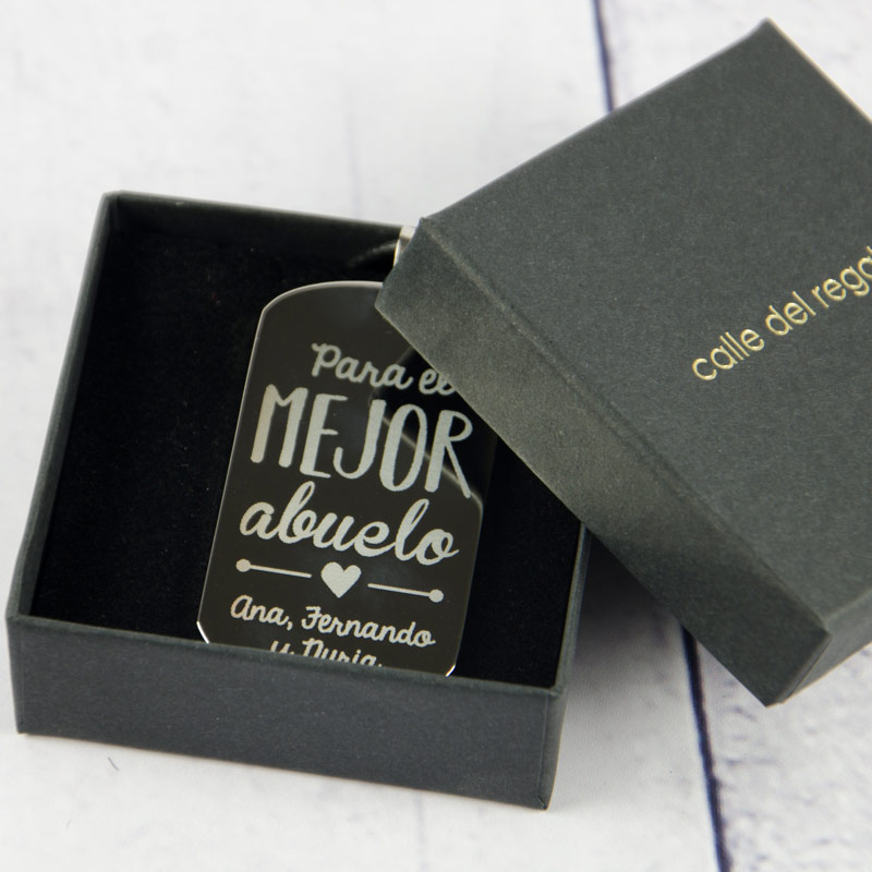 Regalos personalizados: Joyas personalizadas: Colgante personalizado para el mejor Abuelo