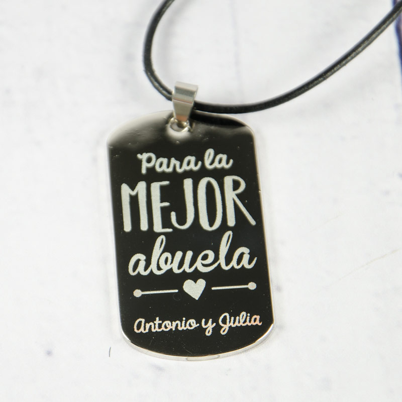 Regalos personalizados: Joyas personalizadas: Colgante personalizado para la mejor abuela