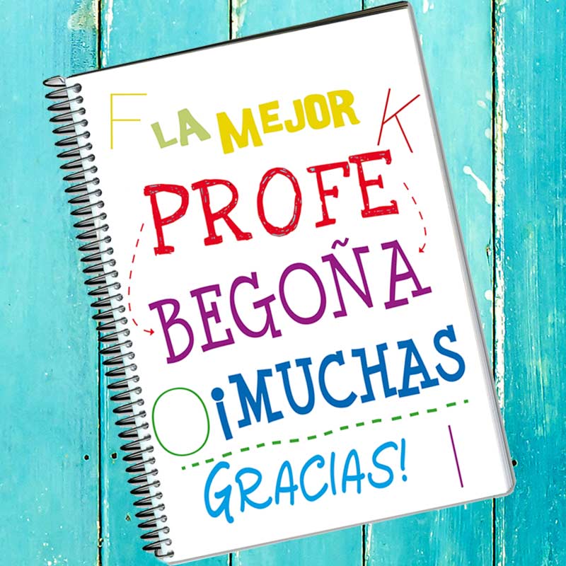 Regalos personalizados: Cuadernos: Cuaderno personalizado Mejor Profe