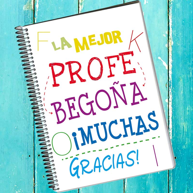 Regalos personalizados: Cuadernos: Cuaderno personalizado Mejor Profe 