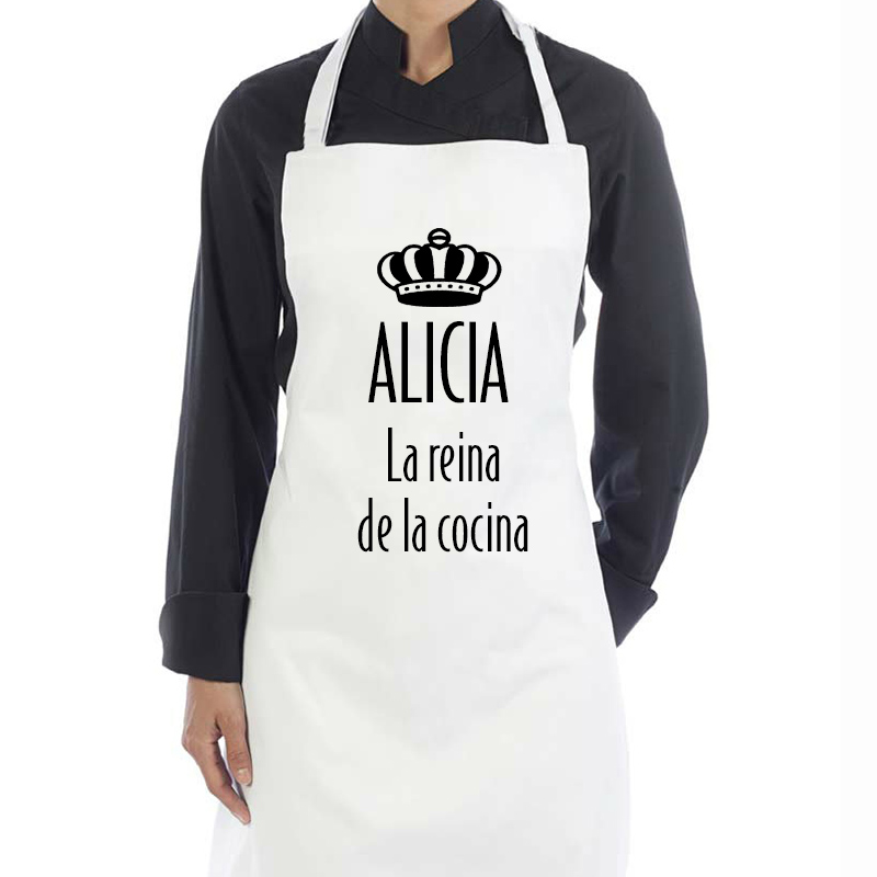 Regalos personalizados: Delantales personalizados: Delantal "La reina de la cocina" personalizado