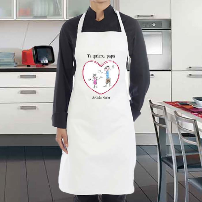 Delantal de cocina para adultos personalizado