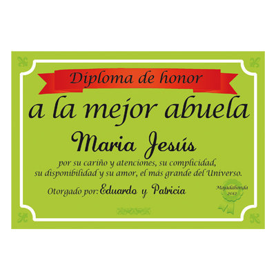 formatos de diplomas de honor
