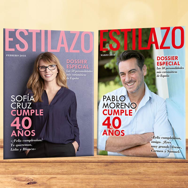 Regalos personalizados: Diseño y decoración: Falsa portada de revista especial cumpleaños