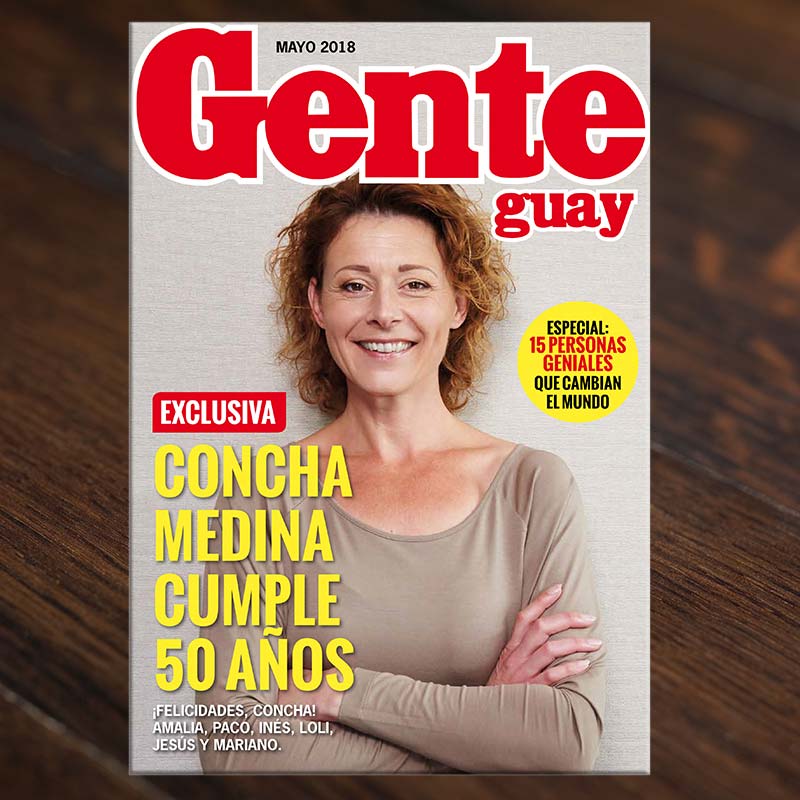 Regalos personalizados: Diseño y decoración: Falsa portada de revista Gente Guay