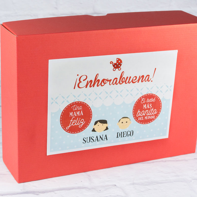 Regalos personalizados: Kits regalo: Kit 'Enhorabuena' para embarazadas personalizado