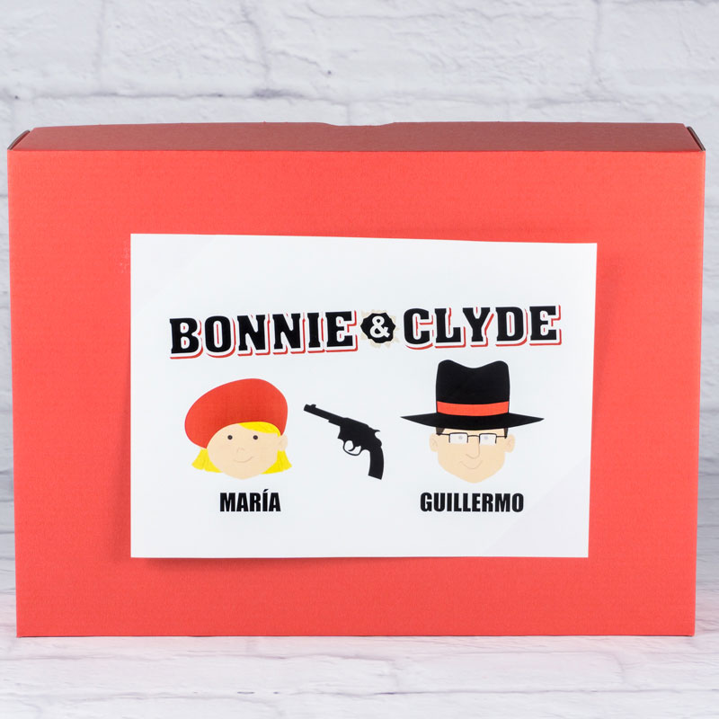 Regalos personalizados: Kits regalo: Kit para parejas 'Bonnie y Clyde' personalizado
