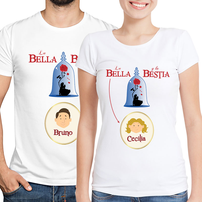 Regalos personalizados: Kits regalo: Kit para parejas 'La bella y la bestia' 