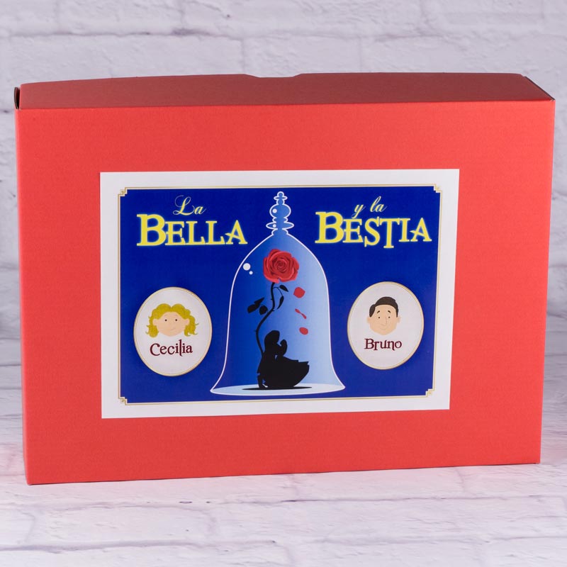 Regalos personalizados: Kits regalo: Kit para parejas 'La bella y la bestia' 