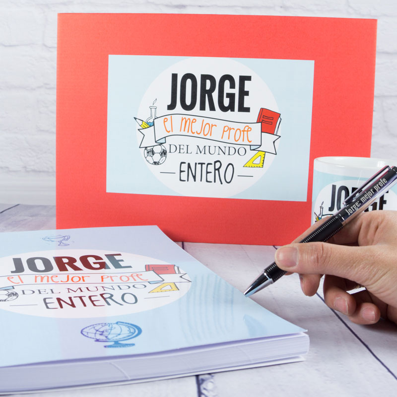 Regalos personalizados: Kits regalo: Kit personalizado 'Mejor Profe'