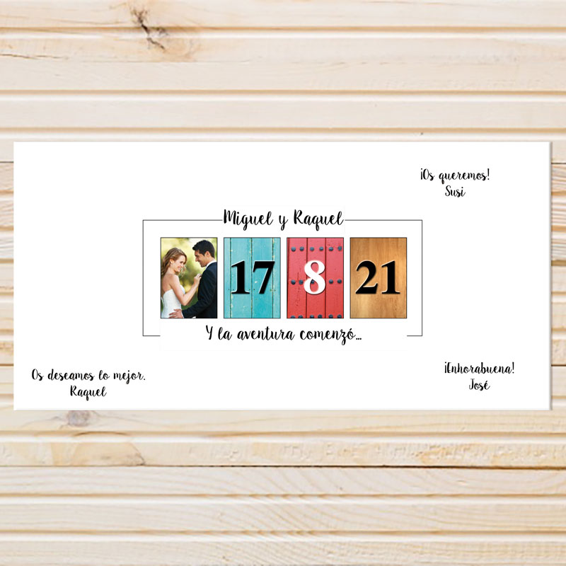 Lienzo personalizado para Boda