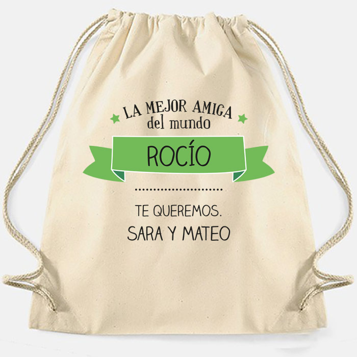 Mochila cuerdas personalizada