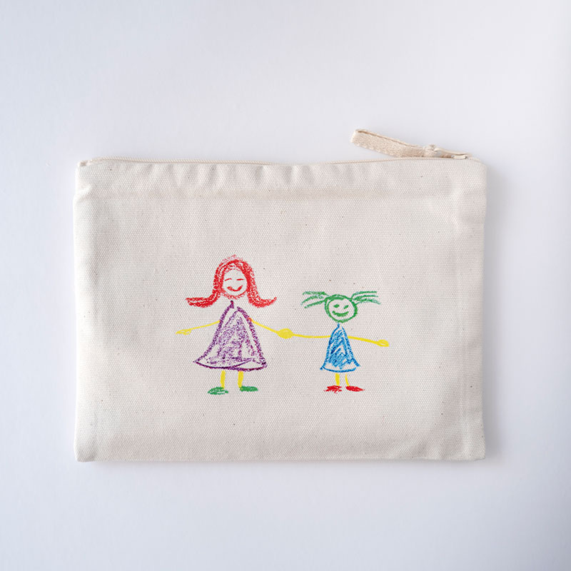 Regalos personalizados: Regalos con el dibujo de tus hijos: Neceser BIO personalizado con el dibujo de tu hijo