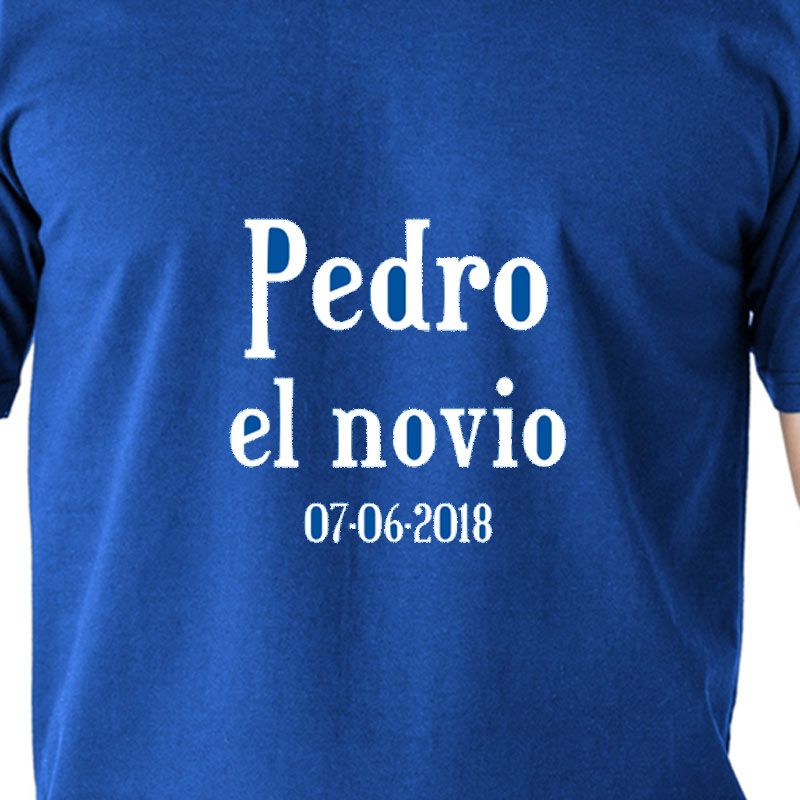 Regalos personalizados: Regalos con nombre: Pack camisetas novios personalizadas